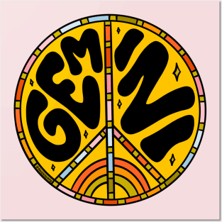 Gemini Peace Sign Posters and Art